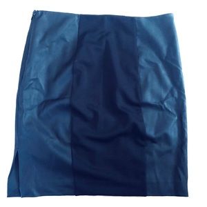 NWT Express black skirt, faux leather side panels